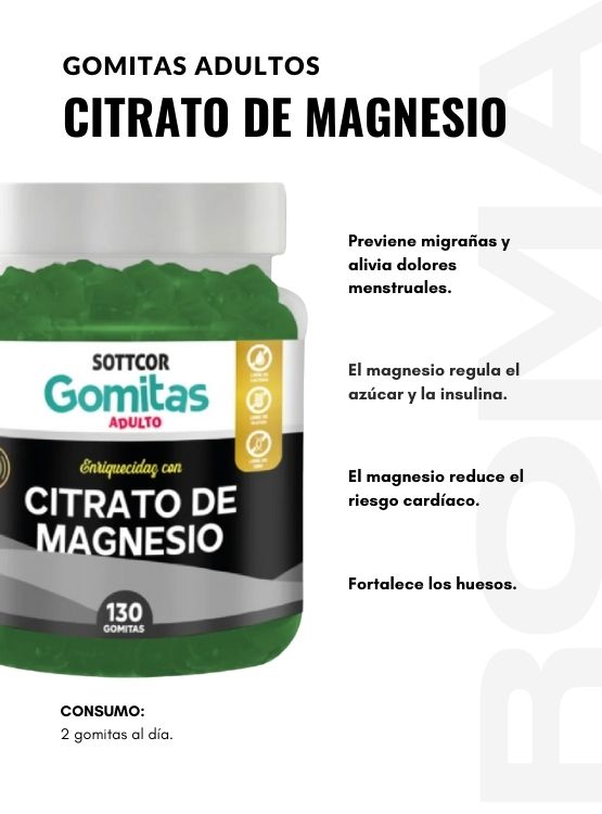 PACK 2 CITRATO DE MAGNESIO NIÑOS + CITRATO DE MAGNESIO ADULTO 260 UND - 3