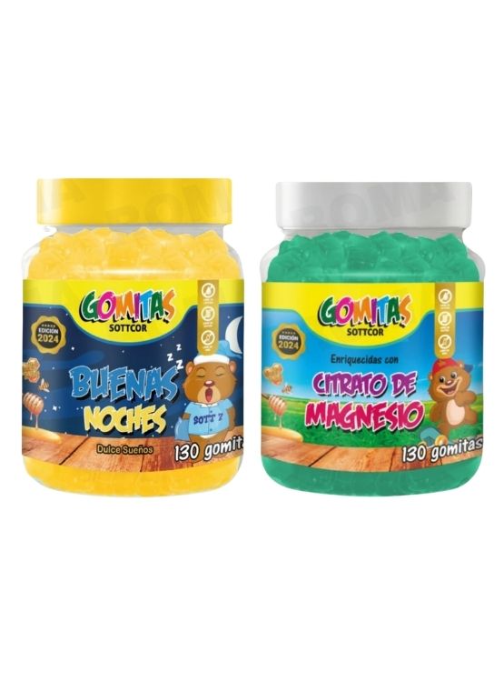 PACK 2 GOMITAS BUENAS NOCHES NIÑOS + CITRATO DE MAGNESIO NIÑOS 260 UND - 1