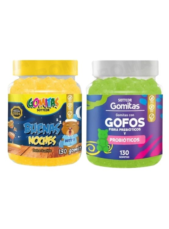 PACK 2 GOMITAS BUENAS NOCHES NIÑOS + GOFOS PARA NIÑOS 260 UND - 1