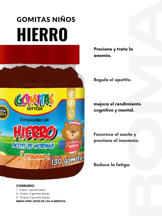 PACK 2 GOMITAS HIERRO NIÑOS + PROPOLEO ADULTO 260 UND - 2