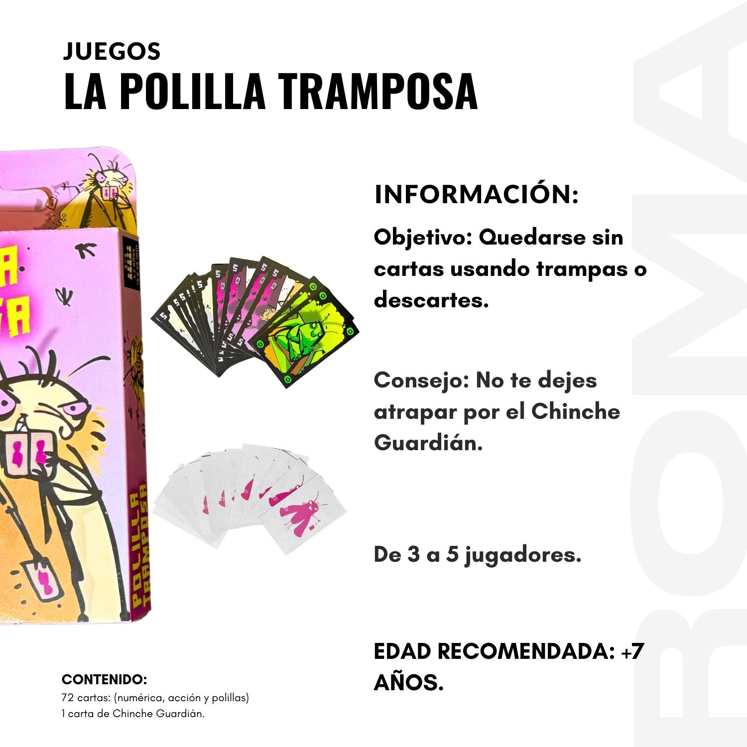 PACK 3 POLILLA TRAMPOSA - UNO JUEGO DE CARTAS - 2