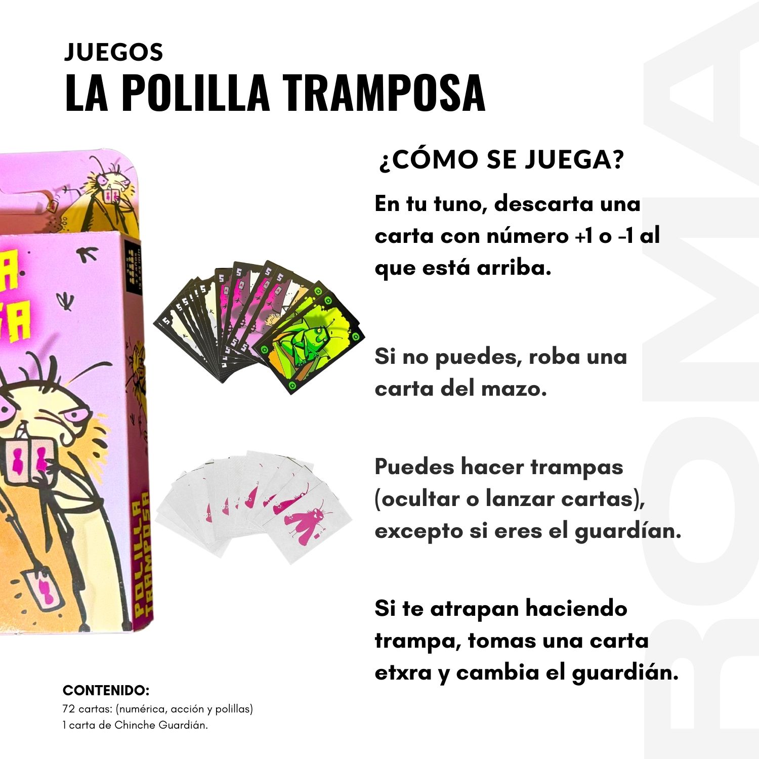 PACK 3 POLILLA TRAMPOSA - UNO JUEGO DE CARTAS - 3