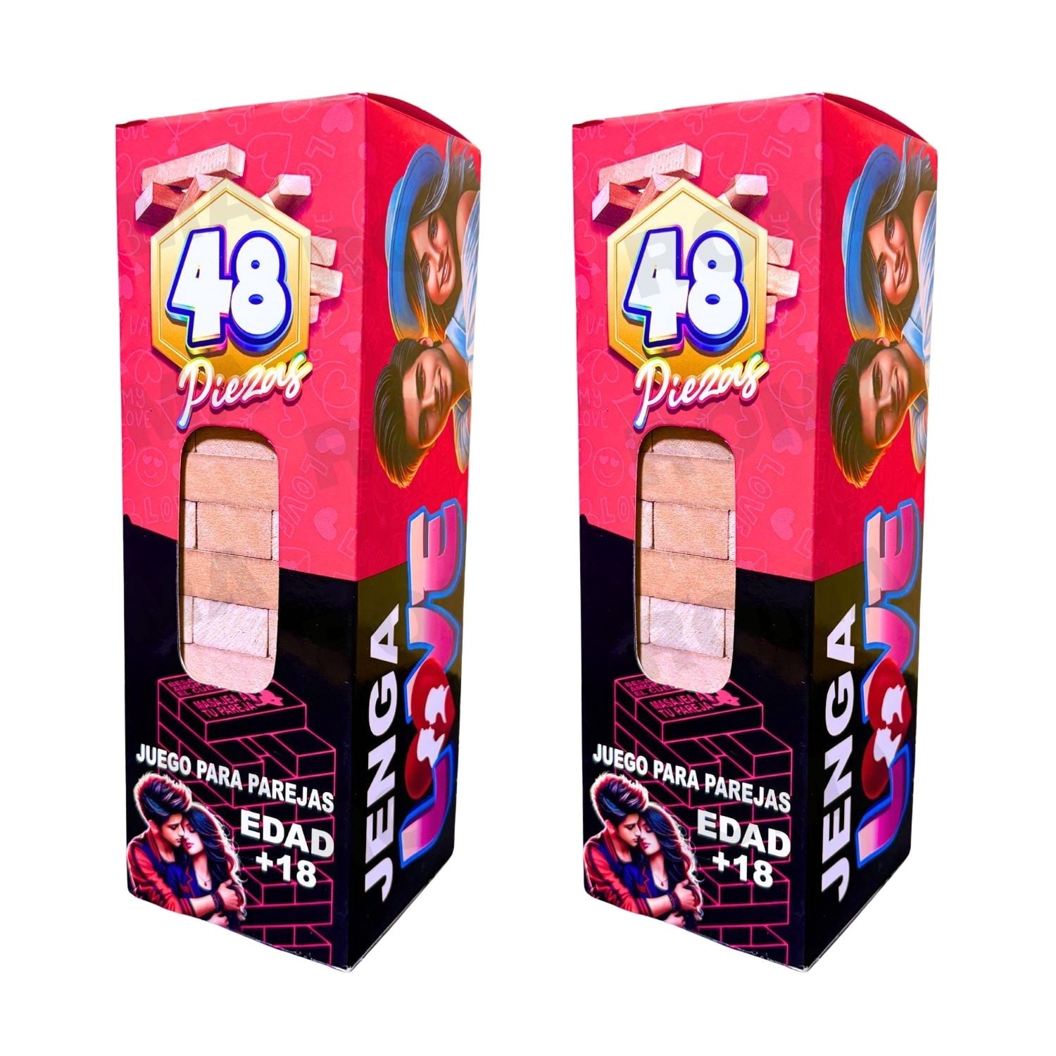 PACK 2 JENGA PAREJAS - JENGA DEL AMOR - JENGA PARA ADULTOS - 1
