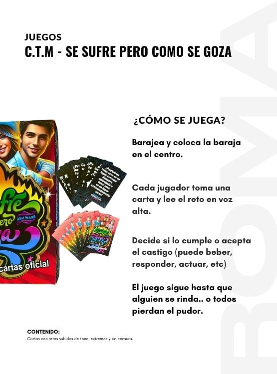 PACK 3 C.T.M SE SUFRE PERO COMO SE GOZA- JUEGO DE MESA - 3