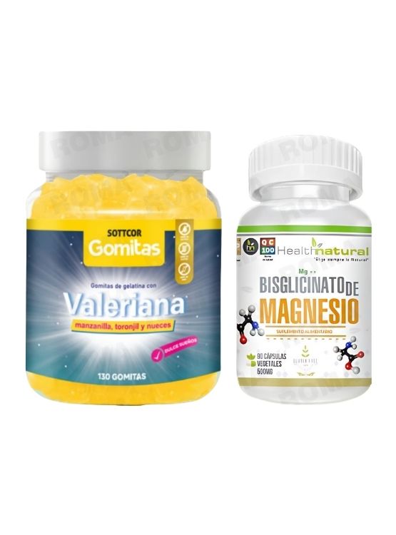 GOMITAS VALERIANA + BISGLICINATO DE MAGNESIO HEALTHNATURAL - 1
