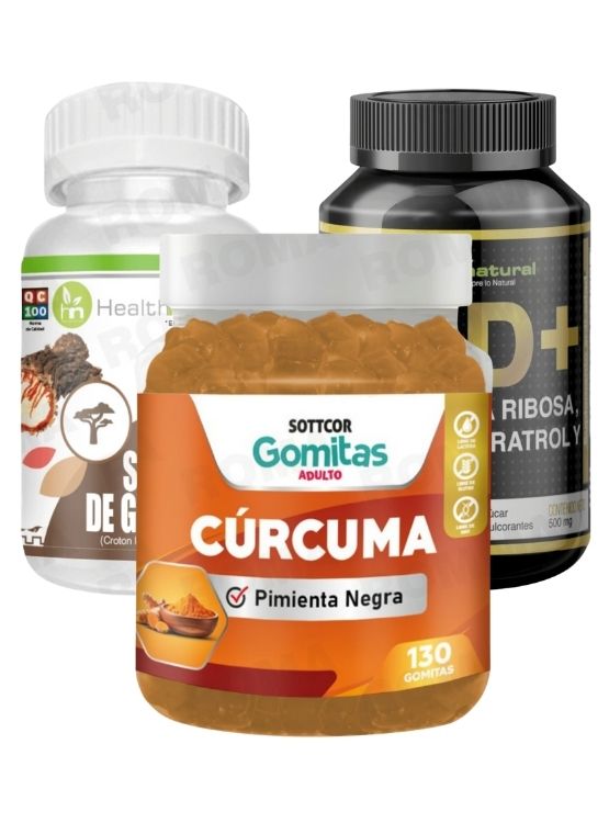 GOMITAS CÚRCUMA + SANGRE DE GRADO + NAD+ HEALTHNATURAL - 1