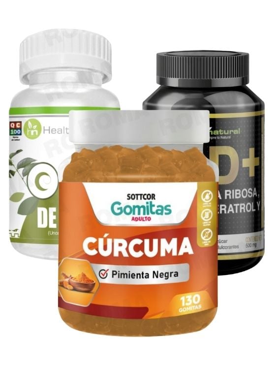 GOMITAS CÚRCUMA + UÑA DE GATO + NAD+ HEALTHNATURAL - 1