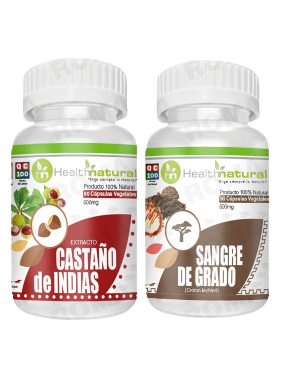 CASTAÑO DE INDIAS HEALTHNATURAL + SANGRE DE GRADO HEALTHNATURAL 500MG - 1