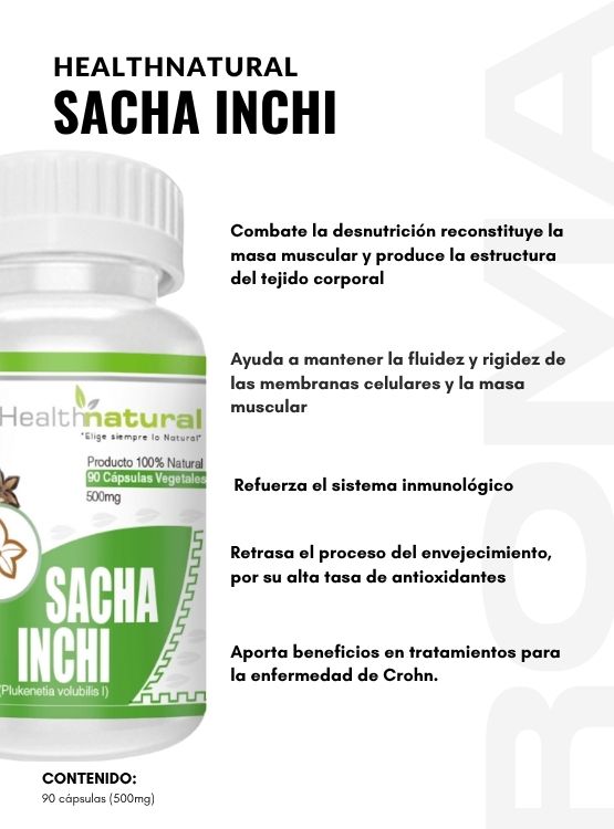 AGUAJE HEALTHNATURAL 500MG + SACHA INCHI HEALTHNATURAL 500MG - 3