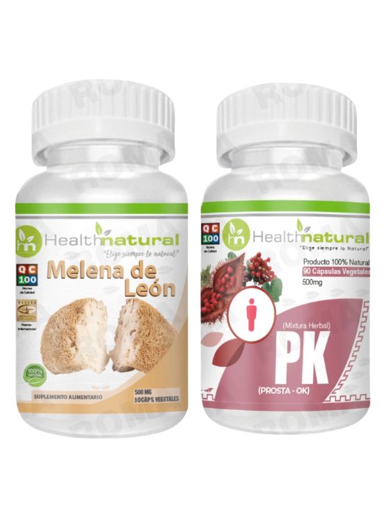 MELENA DE LEÓN HEALTHNATURAL 500MG + PK(PROSTA-OK) HEALTHNATURAL 500MG - 1