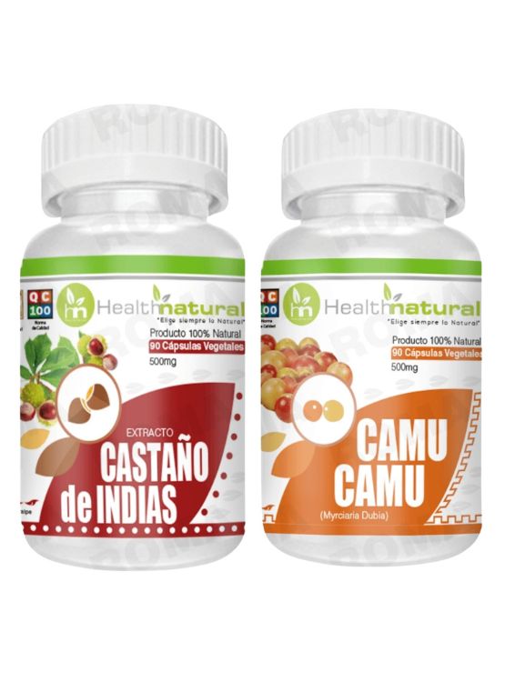 CASTAÑO DE INDIAS HEALTHNATURAL 500MG + CAMU CAMU HEALTHNATURAL 500MG - 1
