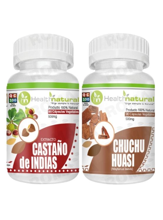 CASTAÑO DE INDIAS HEALTHNATURAL + CHUCHUHUASI HEALTHNATURAL 500MG - 1