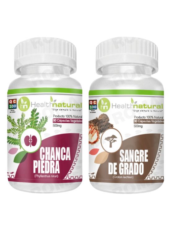 CHANCA PIEDRA HEALTHNATURAL + SANGRE DE GRADO HEALTHNATURAL 500MG - 1
