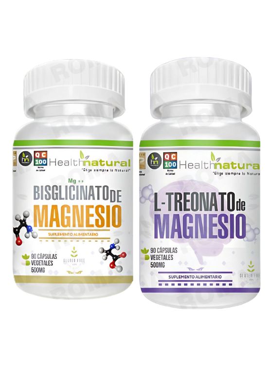 BISGLICINATO MAGNESIO + L-TREONATO MAGNESIO HEALTHNATURAL - 1