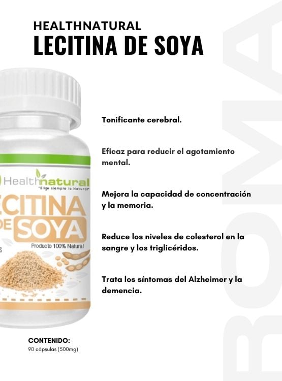 MELENA DE LEÓN HEALTHNATURAL + LECITINA DE SOYA HEALTHNATURAL - 3