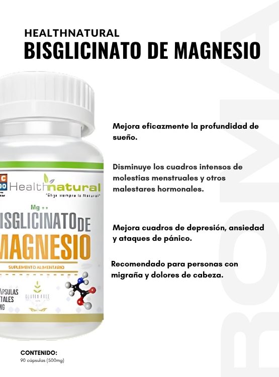 BISGLICINATO DE MAGNESIO HEALTHNATURAL + CHUCHUHUASI HEALTHNATURAL - 2