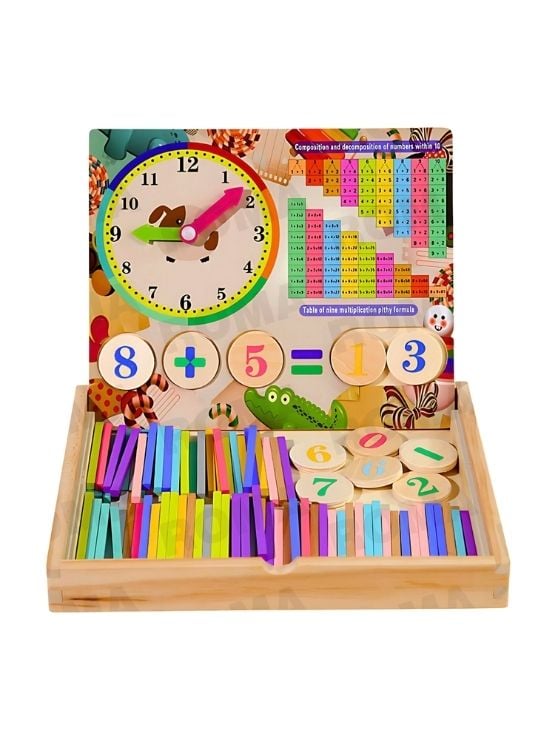 JUEGO DE MADERA 2 EN 1 EQUILIBRIO Y CUENTAS- JUEGO DIDÁTICO - 1