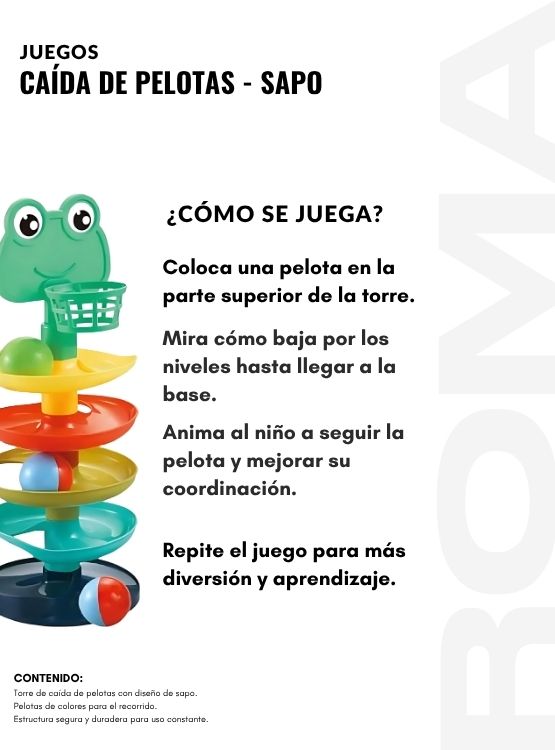 CAÍDA DE PELOTAS SAPO - JUEGO DIDÁTICO - 3