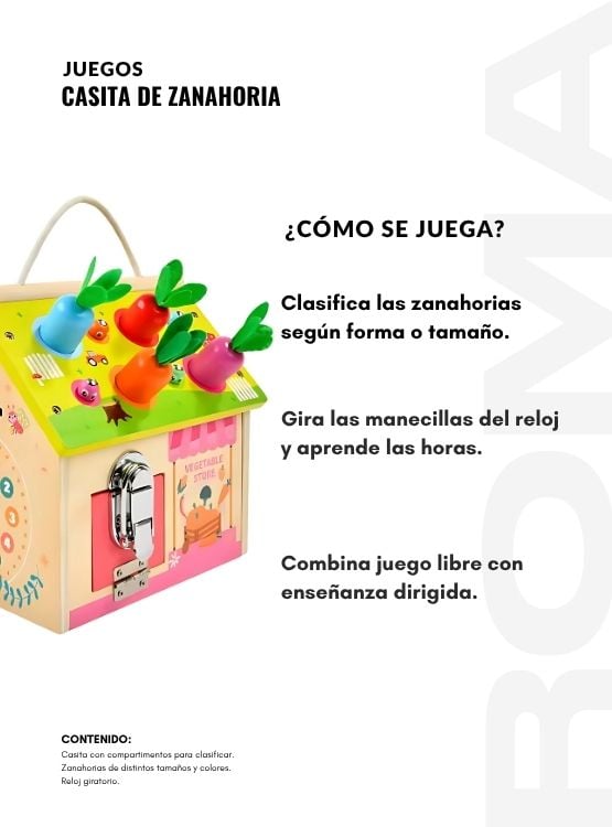 CASITA DIDÁCTICA DE ZANAHORIA ENCAJABLE - 3