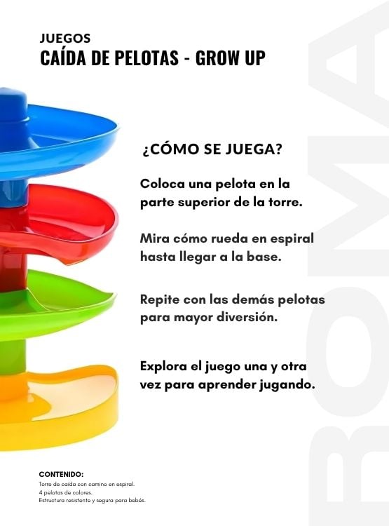 CAÍDA DE PELOTAS GROW UP - JUEGO DIDÁTICO - 3