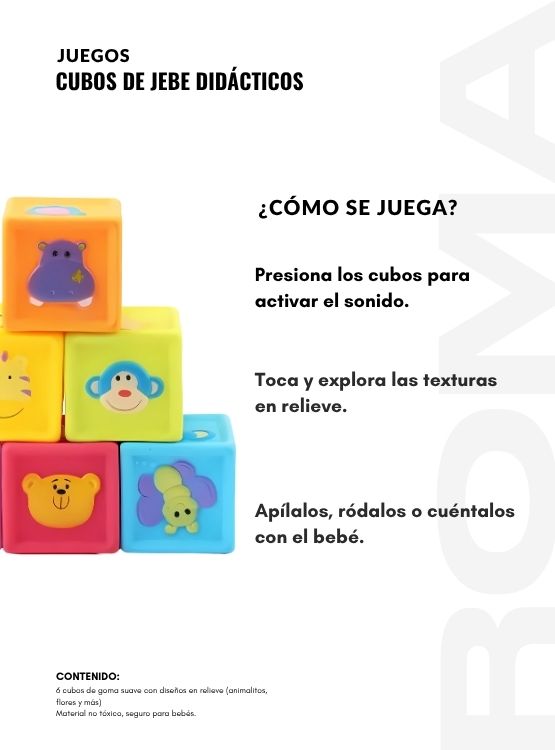 CUBOS DIDÁCTIVOS DE SILICONA EN CAJA - 3