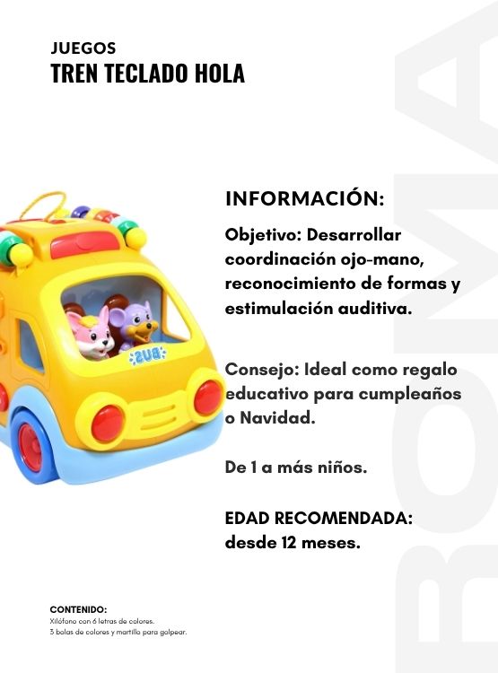 BUS MUSICAL CON FIGURAS HOLA - JUEGO DIDÁTICO - 2