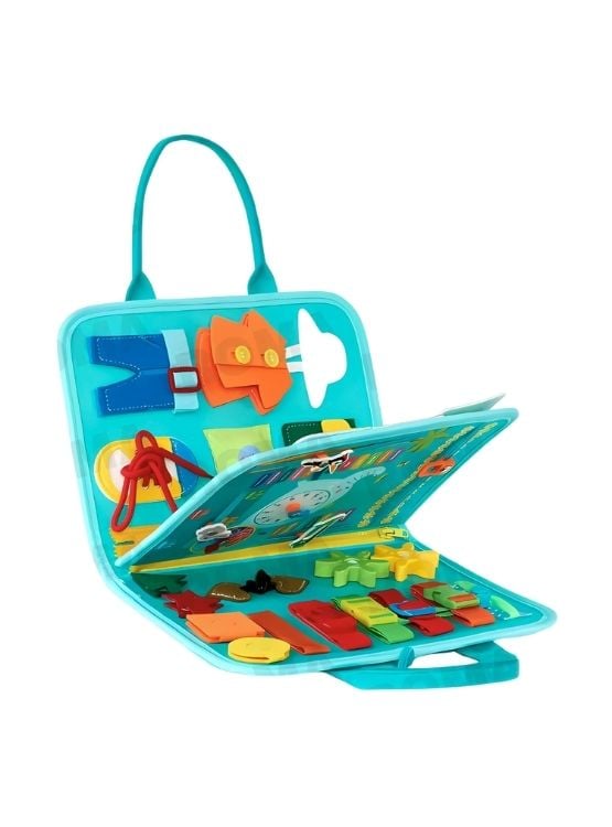 MALETÍN TABLERO DIDÁCTICO SENSORIAL - JUEGO DIDÁTICO - 1