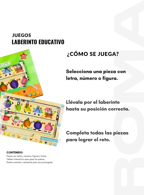 LABERINTO EDUCATIVO - JUEGO DIDÁTICO - 3