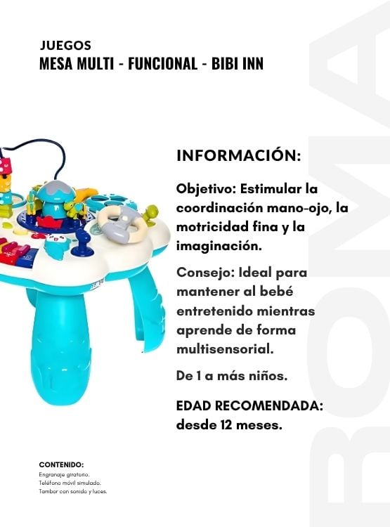 MESA MULTIFUNCIONAL - JUEGO DIDÁTICO - 2