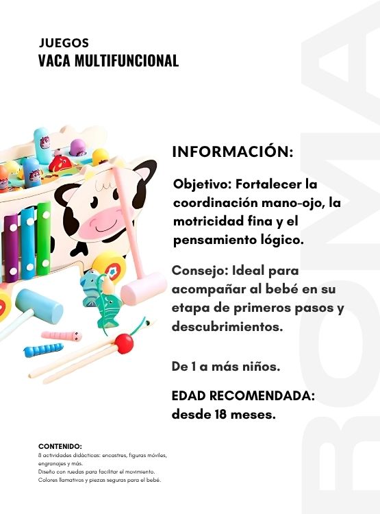 VACA MULTIFUNCIONAL - JUEGO DIDÁTICO - 2