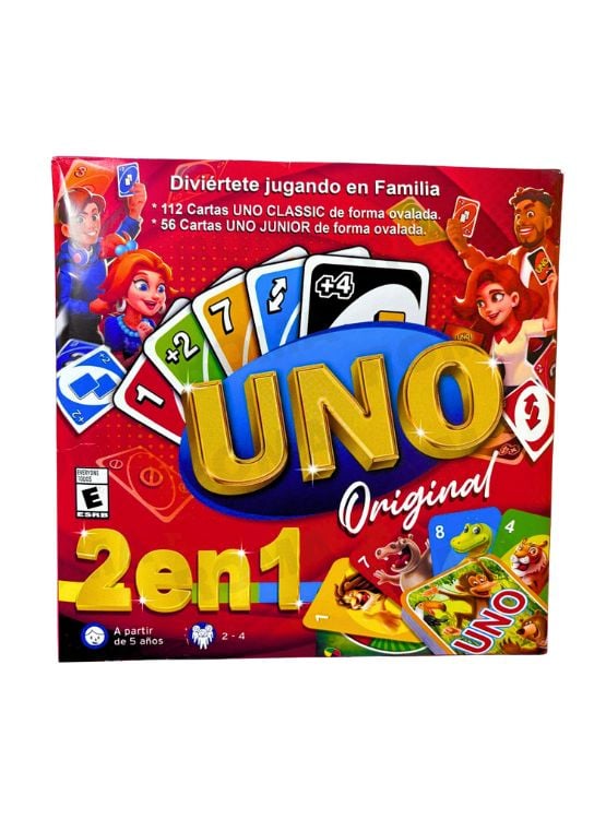 UNO CLÁSICO + UNO JUNIOR - JUEGO DE CARTAS - 1
