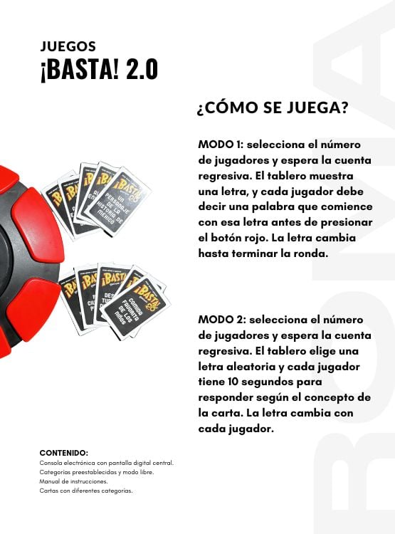 BASTA ELECTRÓNICO 2.0 - JUEGO DE MESA - 3