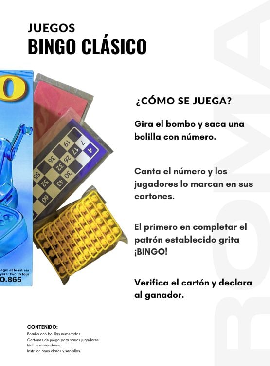 BINGO FAMILIAR CLÁSICO - JUEGO - 3
