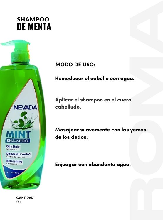 SHAMPOO DE MENTA 1.2L NEVADA - 3