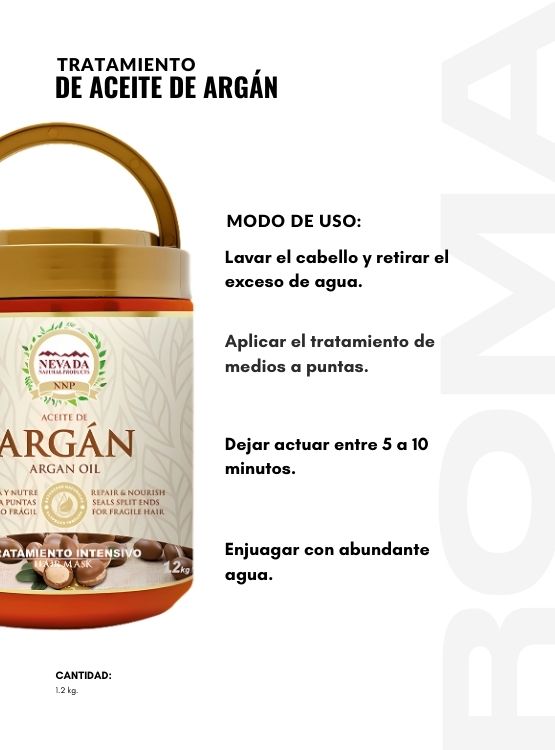 PACK 3 TRATAMIENTO DE ACEITE DE ARGÁN 1.2KG NEVADA - 3