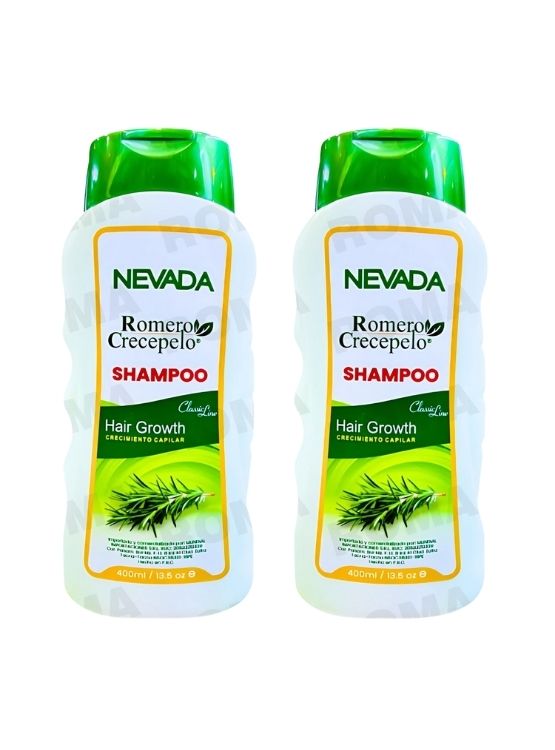PACK 2 SHAMPOO ROMERO CRECEPELO + MIX DE PLANTAS 400ML NEVADA - 1
