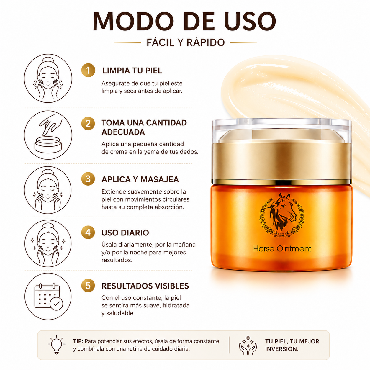 PACK 3 CREMA ACEITE DE CABALLO 50G BIOAQUA - 3
