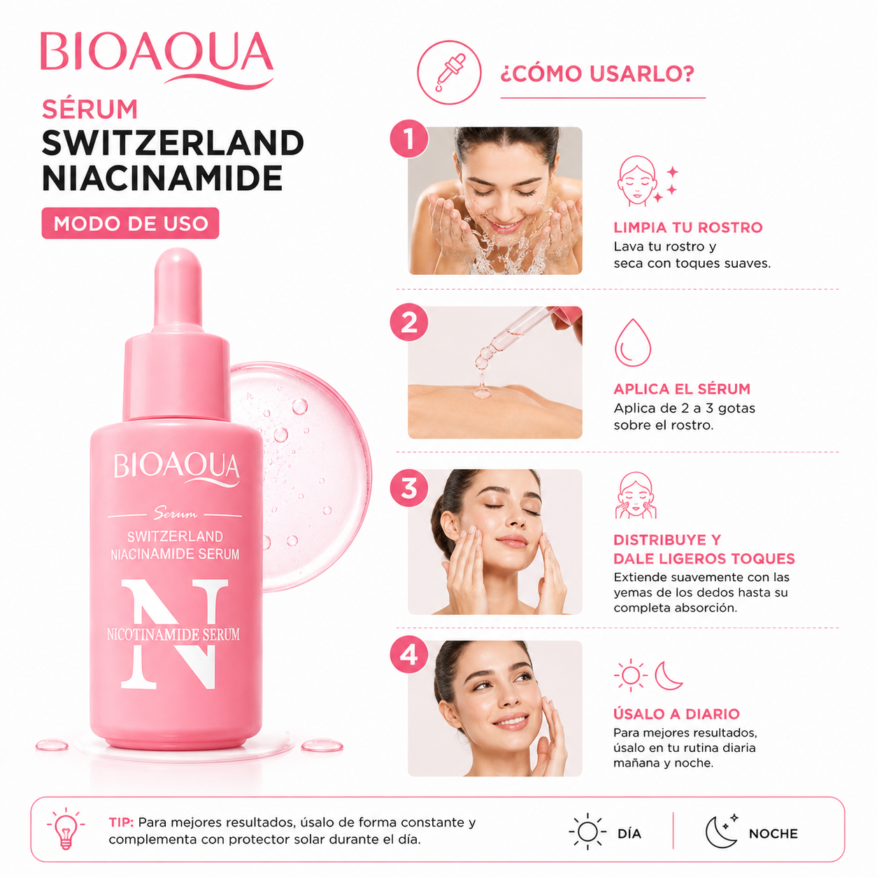 PACK 2 SÉRUM SWITZERLAND NIACINAMIDE 30ML BIOAQUA - 3
