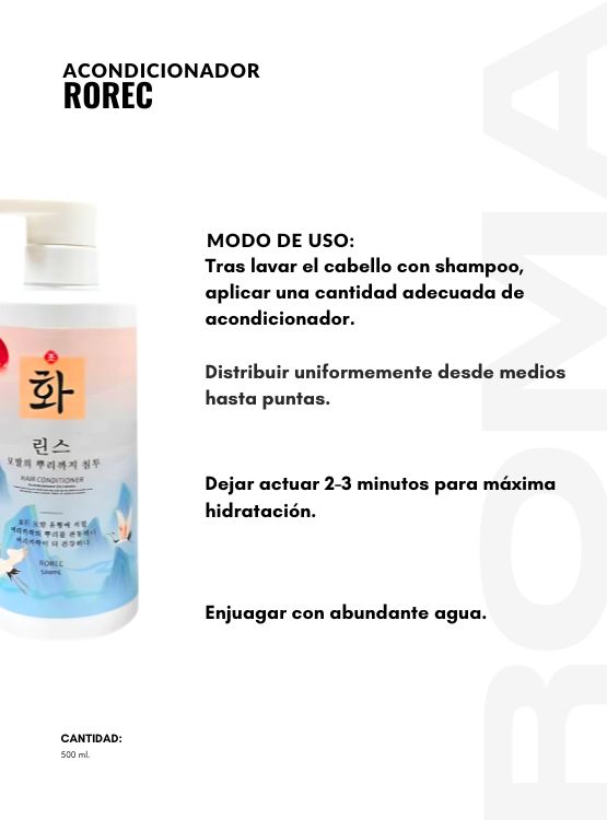 PACK 2 ACONDICIONADOR ROREC 500ML - 3