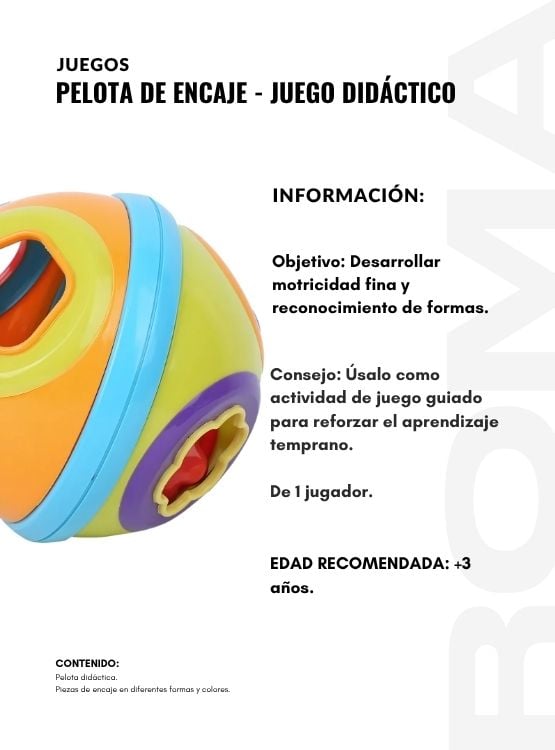 PELOTA DE ENCAJE JUEGO DIDÁCTICO - 2