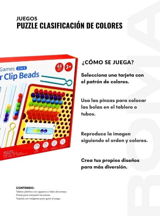 PUZZLE CLASIFICACIÓN DE COLORES JUEGO DIDÁCTICO - 3