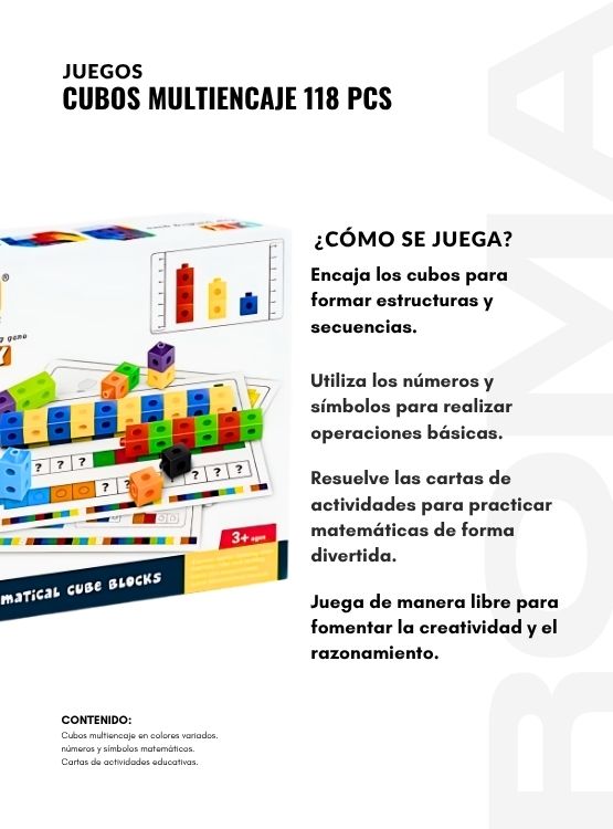 CUBOS MULTIENCAJE 118 PIEZAS JUEGO DIDÁCTICO - 3