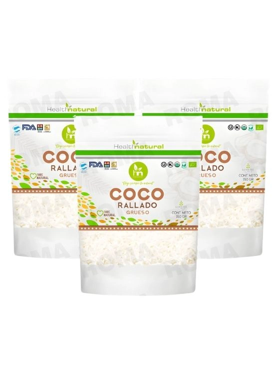 PACK 3 COCO RALLADO GRUESO 150G HEALTHNATURAL - 1