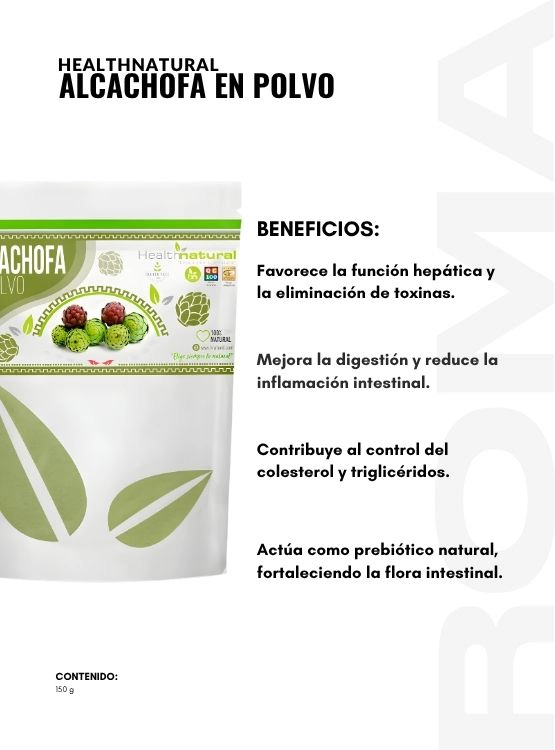 PACK 2 ALCACHOFA EN POLVO 150G HEALTHNATURAL - 2