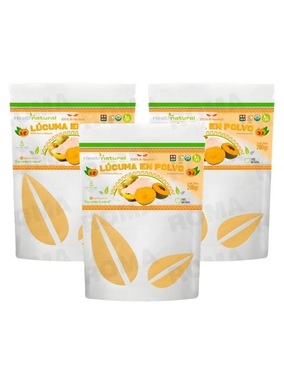 PACK 3 LÚCUMA EN POLVO 200G HEALTHNATURAL - 1
