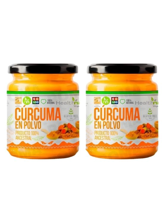 PACK 2 CÚRCUMA EN POLVO 100G HEALTHNATURAL - 1