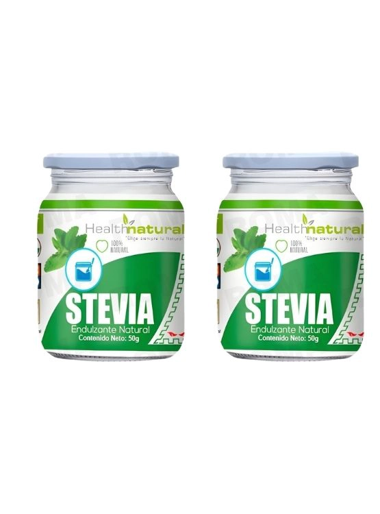 PACK 2 STEVIA EN POLVO 50G HEALTHNATURAL - 1