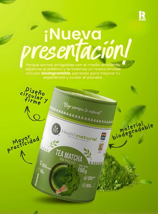 TÉ MATCHA ORGÁNICO 150G HEALTHNATURAL - 2