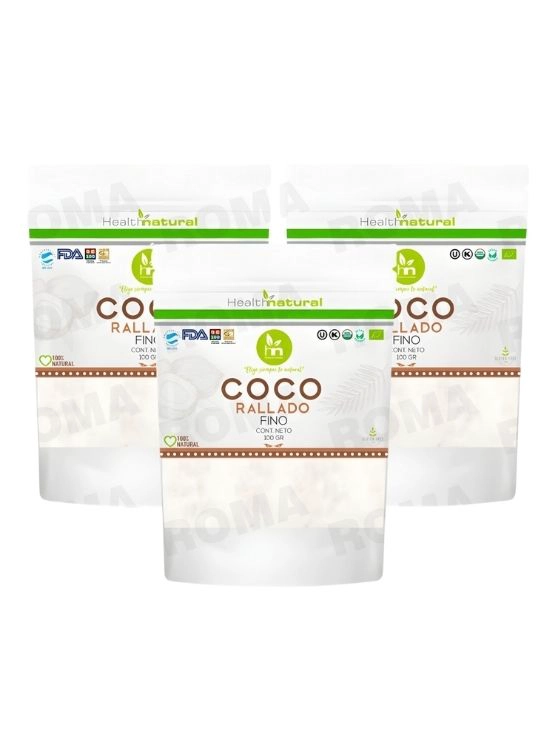 PACK 3 COCO RALLADO FINO 100G HEALTHNATURAL - 1