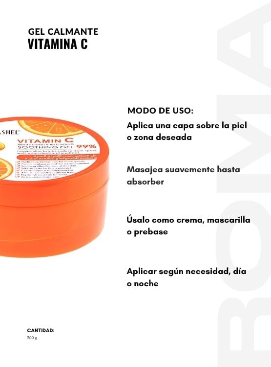 GEL CALMANTE VITAMINA C 300G DR RASHEL - 3